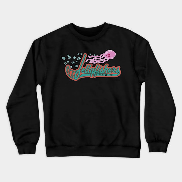 Bikini Bottom Jellyfishers Crewneck Sweatshirt by LePossum